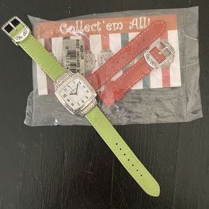 BRIGHTON Orchard Watch Pistachio + Heart Tin + New Rust Band